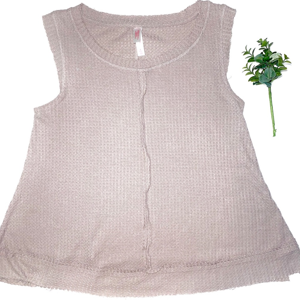 Stylish Flowing taupe tank